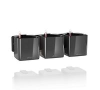 Lechuza - Pot de Fleurs d'Interieur - Green Wall Home Kit Glossy - Réserve d'Eau Intégrée - Coloris Anthracite - 48 × 6 × 14 cm