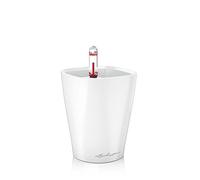 Lechuza - Pot de Fleurs d'Interieur - Mini-Deltini - Réserve d'Eau Intégrée - Coloris Blanc - Ø 10 x 13 cm