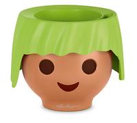 Lechuza - Pot de Fleurs d'Interieur Playmobil - Ojo - Réserve d'Eau Intégrée - Coloris Vert Pomme - Ø 21 x 15,8 cm