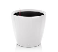 Lechuza Pot de fleurs d'intérieur Premium Classico LS Réserve d'eau intégrée Blanc Ø35×33 cm