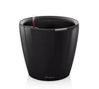 Lechuza - Pot de Fleurs d'Interieur - Premium Classico Ls - Réserve d'Eau Intégrée - Coloris Noir - Ø 21 X 20 cm
