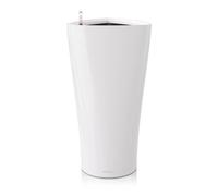 Lechuza - Pot de Fleurs d'Interieur - Premium Delta - Réserve d'Eau Intégrée - Coloris Blanc - 30 x 30 x 56 cm