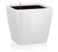 Lechuza Pot de fleurs d'intérieur Premium Quadro Ls Réserve d'eau intégrée Blanc 50 x 50 x 47 cm