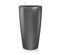 Lechuza - Pot de Fleurs d'Interieur - Premium Rondo - Réserve d'Eau Intégrée - Coloris Anthracite - Ø 40 x 75 cm