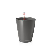 Lechuza Pot de Fleurs MINI DELTINI Premium - anthracite métallisé
