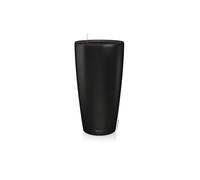 LECHUZA Pot de Fleurs Rondo Premium 40 Noir Mat - Colonne de Plantes avec système d'irrigation, indicateur de Niveau d'eau et Insert de Plantation - Surface Mate - Diamètre 40 x 75 cm - 15745