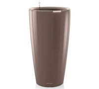 LECHUZA Pot Rondo Premium 32 - kit Complet, Taupe Brillant Ø 32 cm