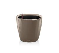 Lechuza Premium 21 Ls Classico Pot Avec Système D'Arrosage Taupe Brillant