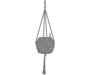 Lechuza Suspension en Macramé - Coton BOHO 90 - gris