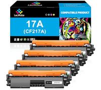 LeciRoba 17A CF217A CF217A Lot de 4 cartouches de toner de rechange pour HP 17A CF217A pour imprimante HP Laserjet Pro M102 M102w M102a Pro MFP M130 M130fn M130fw M130nw M130a (lot de 4, CF217A)