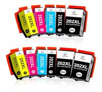 LeciRoba 202xl Cartouches de rechange pour imprimantes Epson 202 et 202xl Multipack pour Epson Expression Premium XP-6000 XP-6005 XP-6100 XP-6105 (11 paquet)