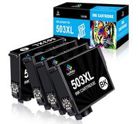 LeciRoba 503XL Cartouches d'encre pour Epson 503 503xl pour Epson Expression Home XP-5200 XP-5205 XP5200 XP5205 WorkForce WF-2960DWF WF-2965DWF WF2965DWF WF2965DWF WF-2960 WF-2965 Imprimantes (4-Noir)