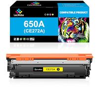 LeciRoba 650A CE272A Cartouche de toner jaune pour imprimante HP 650A CE272A pour HP Laserjet Enterprise CP5525 CP5525 CP5525dn CP5525n CP5525xh M750 M750dn M750n M750xh Jaune