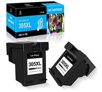 LeciRoba Cartouche 305 XL pour HP Noir et Couleur ,pour Encre 307xl Deskjet 1210 2710 2720 2721 2722 2723 4130 Envy 6010 6020 6032 6420 6475 (2 Noir) Multicolor