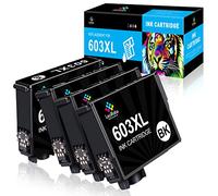 LeciRoba Cartouches d'encre 603XL pour Epson 603 603xl compatibles avec Epson Workforce WF2810 WF2820 WF2840 WF2870 XP2100 XP2150 XP2155 XP3100 XP3150 XP3155 XP4100 XP415 0 XP41.
