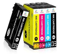 LeciRoba Cartouches pour epson 405XL pour epson Workforce Pro WF-3820DWF 3825DWF 4820DWF 4825DWF 4830DTWF WF-7310DTW WF-7830DTWF 7835DTWF 7840DTWF (5 Paquets)