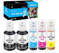 LeciRoba Convient pour EPSON 104/103/102/101 Multipack Utilisation avec ET-2710 ET-2711 ET-2712 ET-2714 ET-2715 ET-2720 ET-2721 ET-2726 ET-2810 ET-2815 ET-282 2 0 ET-2821 ET-2825 ET-2826 ET-4700 ET