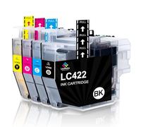 LeciRoba LC422 LC422XL pour Brother LC-422BK/C/M/Y et LC-422XLBK/C/M/Y Cartouche d'encre pour MFC-J5340DW J5345DW J5740DW J6540DW J6940DW (Lot)