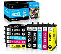 LeciRoba Lot de 10 cartouches d'encre 502XL pour Epson XP-5100 XP-5105 XP-5150 XP-5155 Epson WF-2860 WF-2865 WF-2880 WF-2885 (4 noir, 2 cyan, 2 magenta, 2 jaune)