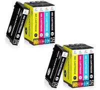 LeciRoba Lot de 10 Cartouches d'encre pour Workforce Pro WF-3820DWF 3825DWF 4820DWF 4825DWF 4830DTWF WF-7310DTW WF-7830DTWF 7835DTWF 7840DTWF