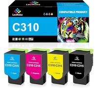 LeciRoba Lot de 4 cartouches de toner C310 / C315 006R04356 006R04357 006R04358 006R04359 de remplacement pour imprimante Xerox C310 C310DNI C310DNIM C315 C315DNI (BK+ C+M+Yan )