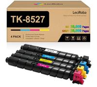 LeciRoba Lot de 4 cartouches de toner de rechange pour Kyocera TK-8527 TK8527 TK-8527K TK-8527C TK-8527Y TK-8527M pour imprimante Kyocera TASKalfa 3552ci 3553ci 4052ci 4053ci