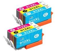 LeciRoba Lot de 6 cartouches d'encre 912XL pour imprimante HP 912XL 912 XL pour imprimante HP OfficeJet 8012 8014 8015 8017 OfficeJet Pro 8022 8023 8024 8025 AIO