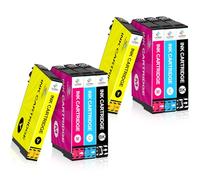 LeciRoba Lot de 8 Cartouches d'encre pour Workforce Pro WF-3820DWF 3825DWF 4820DWF 4825DWF 4830DTWF WF-7310DTW WF-7830DTWF 7835DTWF 7840DTWF