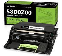 LeciRoba Tambour de rechange pour imprimante Lexmark 58D0Z00 pour Lexmark MS725 MS821 MS822 MS823 MS825 MS826 MX721 MX725 MX725 MX822 MX826 B2865 Noir - Paquet :