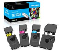 LeciRoba TK-5230 pour Cartouche Kyocera TK5230 TK5220 TK-5220 ,pour Toner Kyocera p5021cdn ,pour Kyocera Ecosys P5021cdw P5021cdn et Kyocera Ecosys M5521cdw M5521cdn imprimante (4 Paquets)