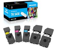 LeciRoba TK-5430 Lot de 5 toners pour Kyocera TK5430 TK-5430K TK-5430C TK-5430M TK-5430Y pour imprimantes Kyocera Ecosys MA-2100cfx MA-2100cwfx PA-2100cwx PA-2100cx