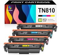 LeciRoba TN810 TN-810 Lot de 4 cartouches de toner de rechange pour Brother TN810 TN 810 pour imprimante Brother MFC-L9610CDN HL-L9410CDN HL-L9430CDN HL-L9470CDN MFC-L9630CDN MFC-L9670CDN