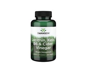 Lécithine, varech, B6 et vinaigre de cidre 240 comprimés Swanson Health Products