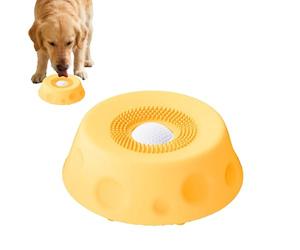 Leckball Hunde Slow Feeder Rutschfest - Lecknapf Langsamfresser Flüssigkeit Interaktiv | Lecknäpfe Hunde Katzen Welpen Spaßball 250ml | 17.4x5.7cm, Drinnen Draußen Wohnzimmer Boden Camping Reisen