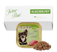 Lecker.Pet® | 11 x 150 g Josie's Fine Paté Riche en Veau Nourriture Humide pour Chiens | Nourriture pour Chiens de Haute qualité | Naturelle & sans sucres ajoutés | Riche en Protéines & Viande