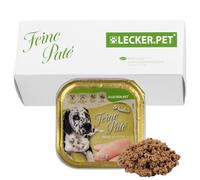 Lecker.Pet® | 11 x 150 g Paula's Fine Paté Riche en Poulet Nourriture Humide pour Chiens | Nourriture pour Chiens de Haute qualité | Naturelle & sans sucres ajoutés | Riche en Protéines & Minéraux