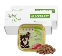 Lecker.Pet® | 22 x 150 g Josie's Fine Paté Riche en Veau Nourriture Humide pour Chiens | Nourriture pour Chiens de Haute qualité | Naturelle & sans sucres ajoutés | Riche en Protéines & Viande