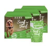 Lecker.Pet® 24 x 150 g Surf'n'Turf Pouches Nourriture Humide pour Chiens - 4 Sortes de Multipack | Nourriture pour Chiens de Haute qualité | Riche en protéines & minéraux | sans céréales