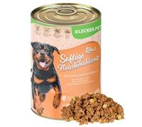 Lecker.Pet® | 24 x 400 g Gino's Repas de Viande juteuse avec Poulet & Pommes de Terre Nourriture pour Chiens | Nourriture de Haute qualité pour Chiens | Riche en protéines & minéraux | sans céréales