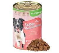 Lecker.Pet® 24 x 400 g Luna's Repas de Viande juteuse avec Agneau Nourriture pour Chiens | Nourriture de Haute qualité pour Chiens | Riche en protéines & minéraux | sans céréales & sans Gluten