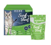 Lecker.Pet® 24 x 85 g Surf'n'Turf Pouches Nourriture pour Chats en Sauce Fine - 4 Sortes de Multipack | Nourriture Humide de Haute qualité pour Chats | Riche en protéines & minéraux