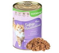 Lecker.Pet® | 6 x 400 g Balu's Repas de Viande juteuse au Poulet Nourriture Humide pour Chats | Nourriture pour Chats de Haute qualité | Nourriture complète sans céréales et sans sucres ajoutés