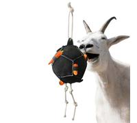 Leckerliball Mangeoire pour - Jouet en osier résistant à la déchirure, boule à mâcher douce | Activités pour enrichir le stock de bétail, équipement de divertissement et d'engagement, blanc