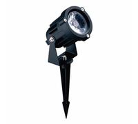 LeClubLED Piquet Lumineux LED Etanche IP65, Projecteur LED 220V en aluminium à planter ou fixer pour jardin et extérieur (Blanc Chaud 3000k, 10 watts)