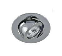 LeClubLed Spot encastrable orientable rond type escargot, support spot encastrable plafond 10cm, spot orientable à 60° (Aluminium Mat, Douille GU10 (220V))