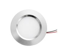 LeClubLED Spot LED Encastrable Aluminium Brossé 55mm Compact 3W DC12V Équivalent 25W - Blanc Chaud 3000K SPR4W