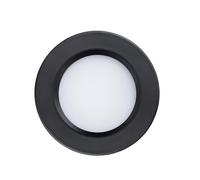 LeClubLED Spot LED Encastrable Noir 55mm Compact 3W DC12V Équivalent 25W - Blanc Chaud 3000K SPR4W