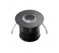 LeClubLED Spot LED encastrable Noir Compact 4W DC12V équivalent 30W, Dimmable, Résistant à l’eau, éclairage focalisé angle de 30°, idéal vérandas, pergolas, cuisines, meubles - Blanc Naturel 4000K