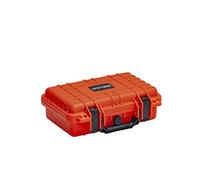 LecMy Waterproof Portable Protective Case, Hard Camera Case with Customizable Foam, 11.65 x8.35x3.78inches,Fit for Drones,Camera,Lens,Equipments(Elegant Black)(Orange)