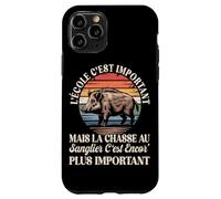 L'école C'est Important mais La Chasse Au Sanglier Est Mieux Coque pour iPhone 11 Pro